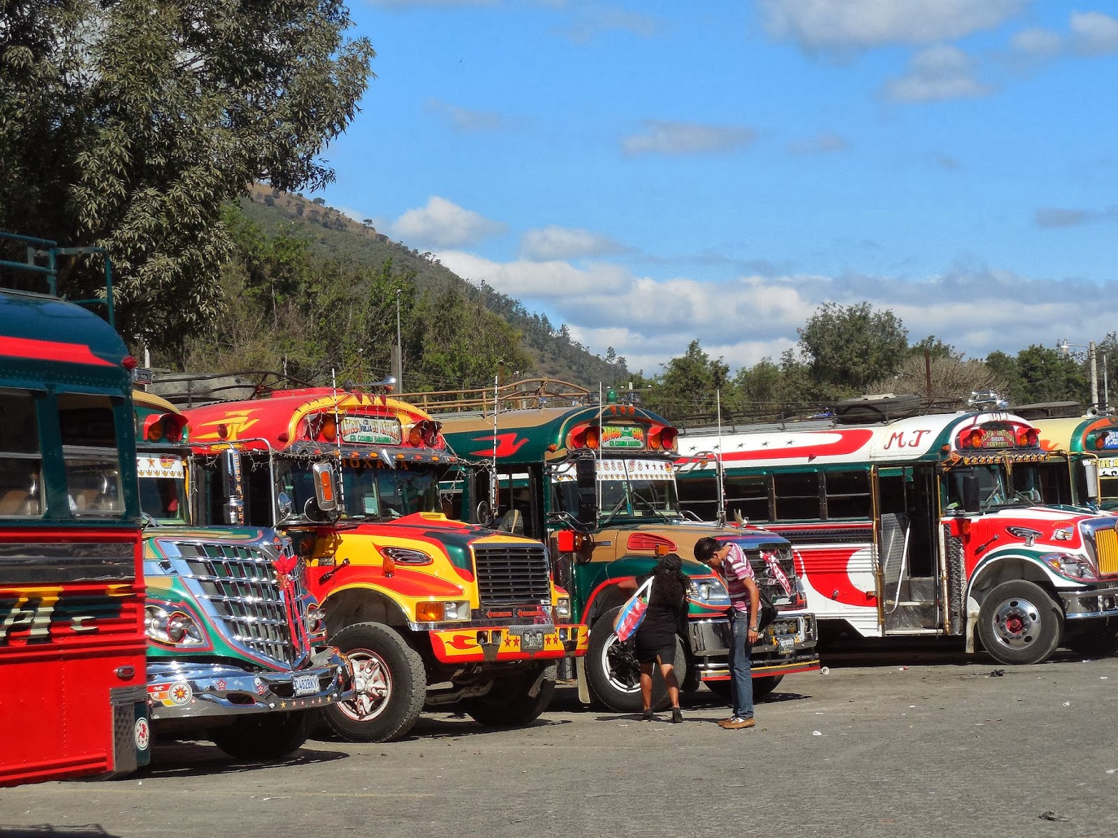 Guatemala-buszok